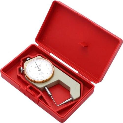 Dial Thickness Gauge Curved Tip 0-10mm/0.1mm For Hollow Pipe Or Circular Tube Caliper Gauge Measuring Tools