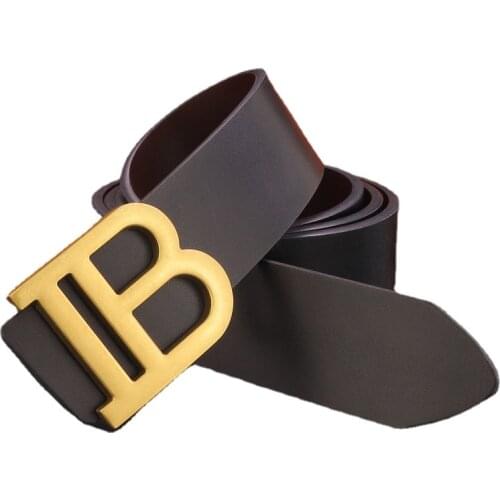 High Quality Designer Mens Belts Letter Slide Buckle Girdle Wide Luxury Brand Leather Fashion Cowskin Casual Cintos Masculinos