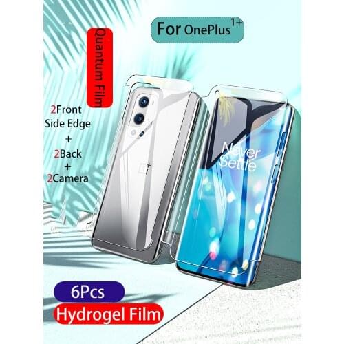 1+8T Soft Screen Protector For OnePlus 9 9Pro Hydrogel Film 8Pro 7TPro 7Pro 360° HD Quantum Front Back Camera Edge Full Coverage