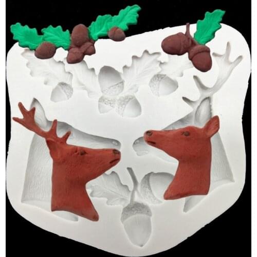 Wholesale 10 Pcs/lot Christmas Series Silicone Sugarcraft Mold Fondant Cake Decorating Tools Bakeware