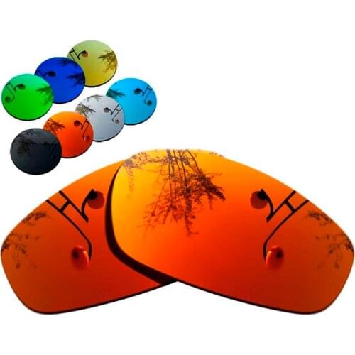 100% Precisely Cut Polarized Replacement Lenses for Split Jacket Sunglasses Red Mirrored Coating Color- Choices