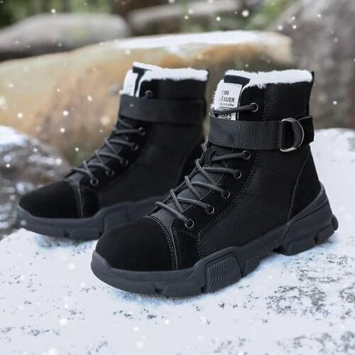 2020 Women Boots Winter Snow Female Warm Shoes Thick-bottomed short suede high-top shoes Tide Hot Sale W20-11