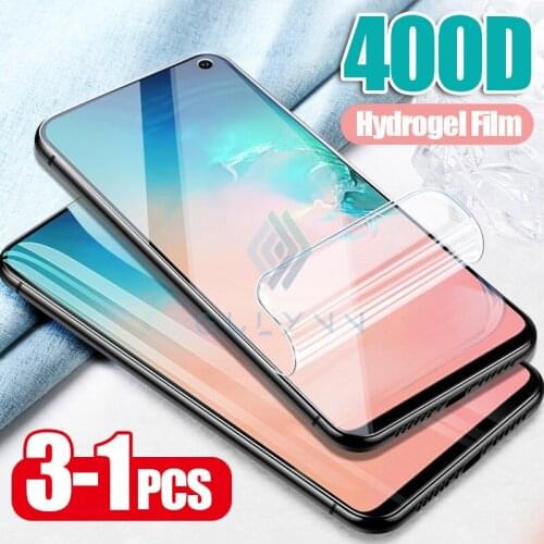 3-1Pcs 400D Screen Protector For Samsung Galaxy S10 S20 10 Plus Soft Hydrogel Film For A51 A71 A10 A20 A30 A40 A50 A70 S Cover