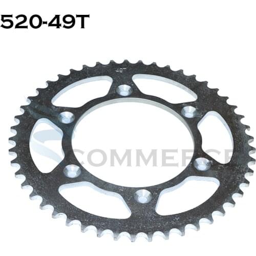 49T Rear Steel Chain Sprocket Motorcycle 520 Chain For KTM EXC EXCF SX MX SXF XCW SMR LC4 125 250 350 450 525 690