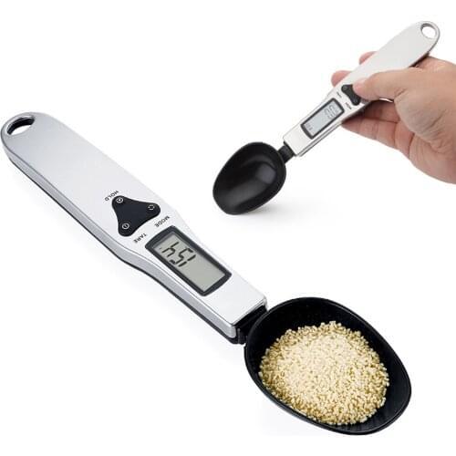 500g/0.1g Portable LCD Digital Kitchen Scale Measuring Spoon Gram Electronic Spoon Weight Volumn Food Scale High Quality