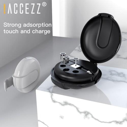 !ACCEZZ 3 in 1 Magnetic Cable With Organize Box Fast Charging For iPhone XS XR 11 Pro Max Micro USB Type C Magnet Charger Cables
