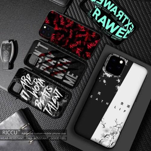 Cool text graffiti art Phone Case For iphone 11 12 Mini Pro Max X XS MAX 6 6s 7 8 Plus XR SE2020 accessories Cover