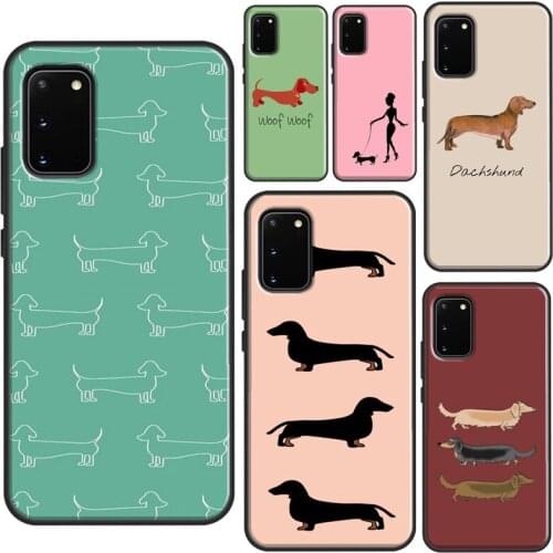 Dachshund Sausage Dog Phone Case For Samsung Galaxy S20 FE S21 Ultra Note 20 Note 9 S8 S9 S10 Note 10 Plus Cover