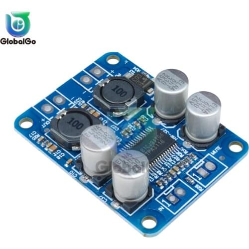 DC8-24V TPA3118 PBTL 60W Mono Digital Audio Amplifier Board AMP Module Chip 1X60W 4-8 Ohms Replace TPA3110 For Arduino
