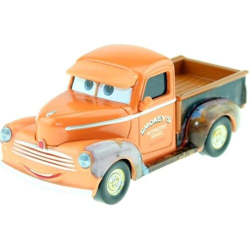Disney Pixar Cars 3 New Style Smokey 1:55 Diecast Metal Alloy Model Toy Car Gift For Kids Brinquedos