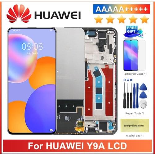 6.63'' Original For Huawei Honor X10 Display Touch Screen Digitizer Assembly Honor x10 5G LCD with Frame For Huawei Y9a LCD