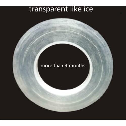 5 Roll Invisible Italy Hair Tape Transparent Like Ice 0.8*36 Yards Double-Sided Adhesive Tape for Skin Weft Tape Hair Extensions