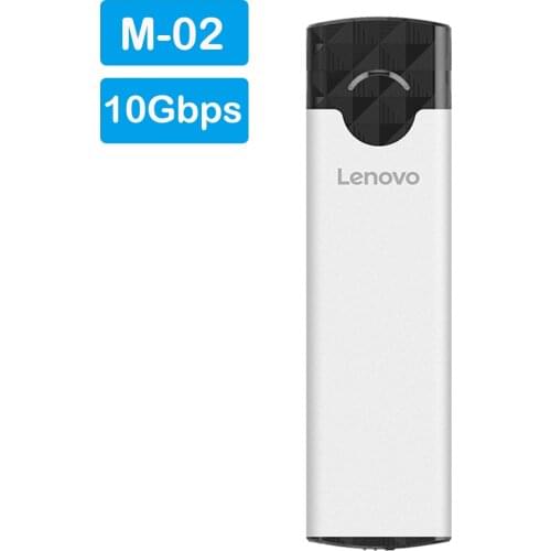 Lenovo M-02 M2 SSD Case 10Gbps high-speed External SSD Enclosure PCI-e NVMe M.2 B Key to USB 3.1 Gen 2 Type C SSD Adapter