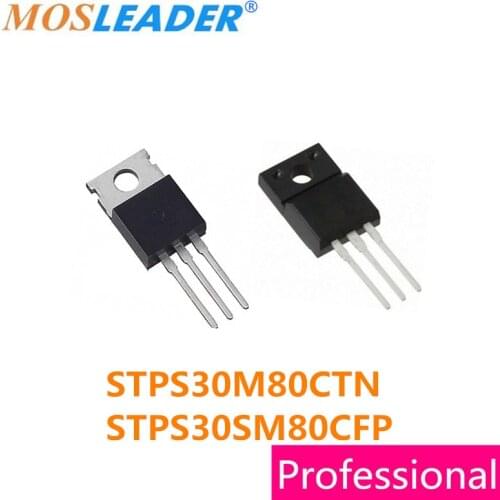Mosleader 50PCS STPS30M80CTN TO220 STPS30SM80CFP TO220F STPS30M80C STPS30M80 STPS30SM80C STPS30SM80