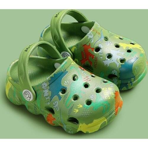Colorful Fashion Summer Children Garden Clogs Shoes Boys&Girls Beach Sandal Kids Lightweight Breathable Slip On Mules 7 Coloes