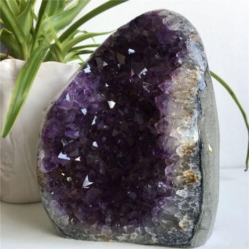 Natural amethyst gemstone meditation Healing crystal cluster specimen home decoration Uruguay geode