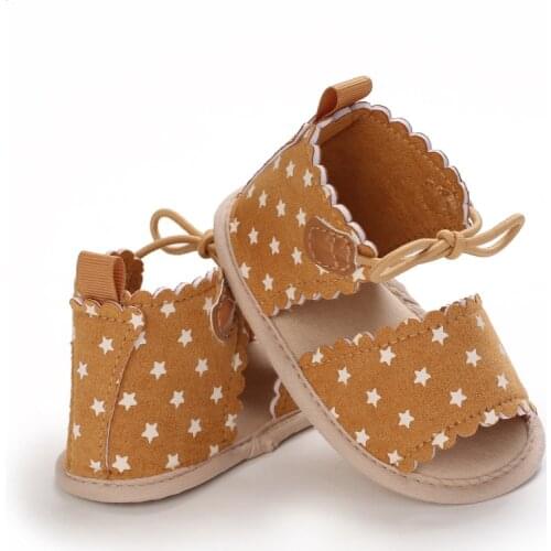 Toddler Baby Girls Bow Star Sandals Party Princess Sandals Summer Beach Shoes Infant Baby Girl Shoes