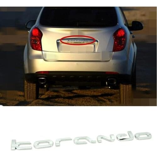 Genuine Rear Trunk Tailgate Logo Emblem For Ssangyong New Actyon Korando C 2010+ Rear Trunk Lid Logo Emblem badge 7995034000