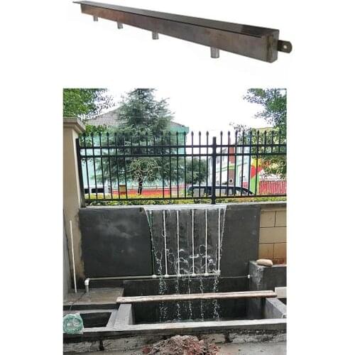 Pool waterfall Outdoor 304 stainless steel water spillway fountain for spa swimming pool decoration/wall water fountains