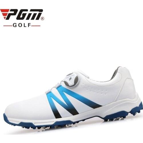 Pgm Golf Shoes Anti-Side Slip Mens Sneakers Waterproof Breathable Sneakers Spikers Screw Locking Training Shoes D0469