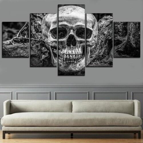 Full square/round drill 5D Diy Diamond Painting 5 Piece Abstract Skull Pictures by numbers Diamond Mosaic Embroidery ZP-1985