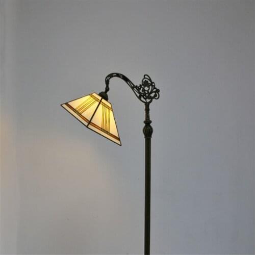 Bohemia Tiffany Simple Glass Floor Lamp Foyer Bar Restaurant Modern European Vintage Corner Reading Night Light 1271