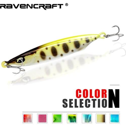 Ravencraft YAYUTIEBAN16g 22g Metal Jigging Lure Fishing Artificial Bait Simulation Fish Long Casting Jigging Fishing Baits
