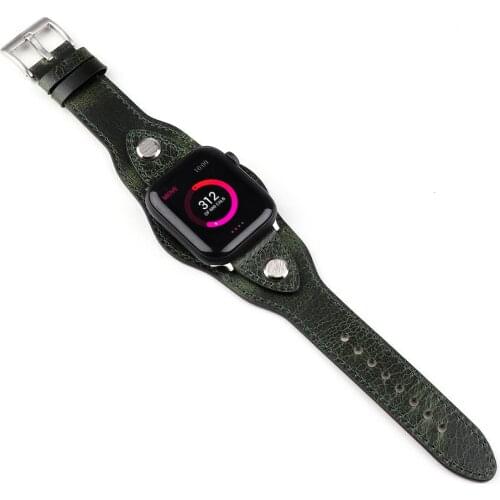 Cowhide Leather strap For apple watch band 44mm 42mm Accessories for iwatch Series SE 6 5 4 3 2 1 bracelet 38mm 40mm Replacement