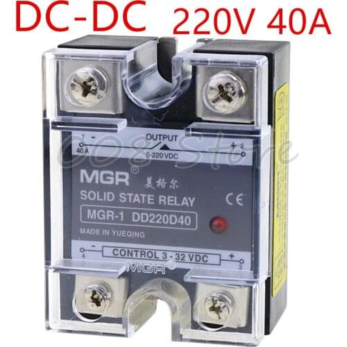 CE approved Mager SSR 40A DC-DC Solid state relay Quality Goods MGR-1 DD220D40