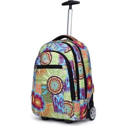 18 Inch School wheeled backpack bag for children kids school Rolling Luggage backpack Travel Trolley backpack Bag for teenagers