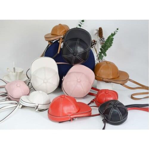 Trend Individuality Women Bag Hat Shape Solid Color Shoulder Bags for Woman Small Mini Style Cross Body Phone Party Bags