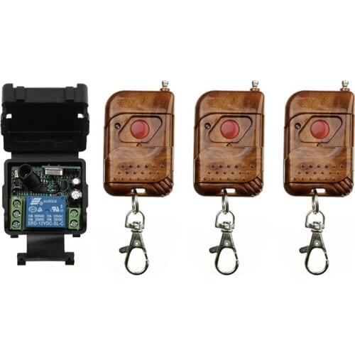 Xuanlongyuan DC12V 24V 1CH Wireless Remote Control Switch System Receiver and Transmitter Garage Doors /window /lamp/ shutters