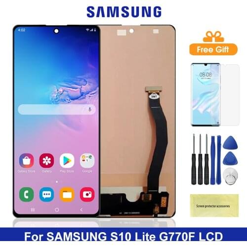LCD Display For Samsung S10 lite LCD Display Touch Screen Digitizer Assembly For Samsung S10Lite G770F/DS G770F Lcd