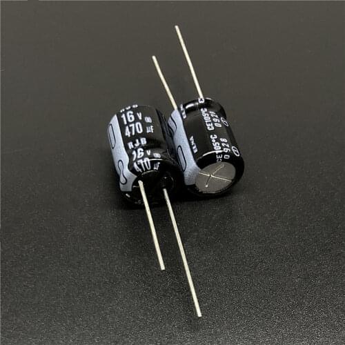 10pcs/100pcs 470uF 16V Japan ELNA RJB Series 10x12.5mm 16V470uF Low Impedance Audio capacitor