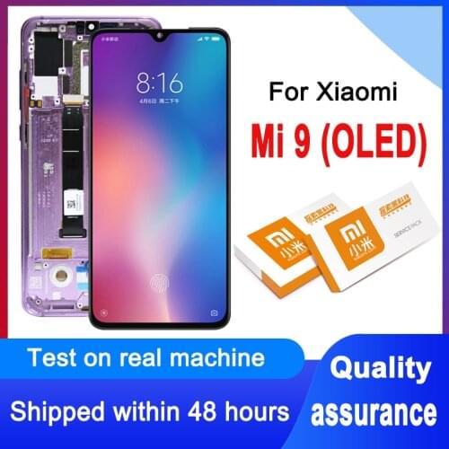 100% Tested 6.39'' LCD Replacement For Xiaomi Mi 9 OLED Display Touch Screen Digitizer Assembly For Xiaomi Mi9 M1902F1G Model