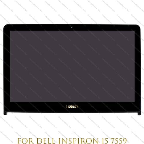 15.6" 4K UHD LCD Touch Screen Digitizer Panel For Dell Inspiron 15 7559 P57F P57F002 Laptop Replacement Assembly With Frame