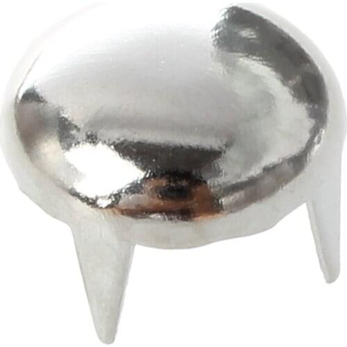 200X copper 8mm Silver Round Cone rivet rivet punk decoration rivet rivet Silver