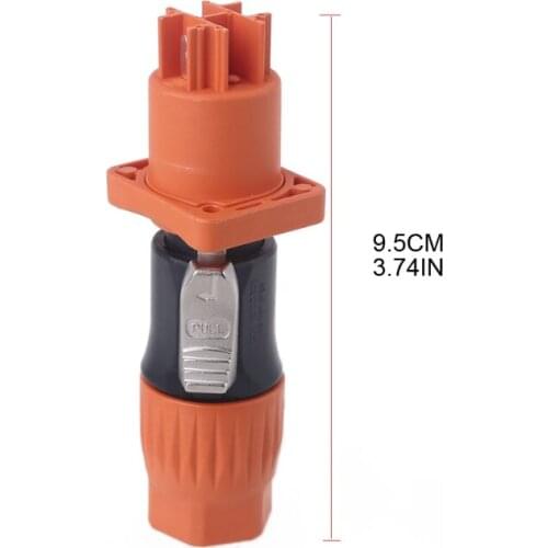 20A Flame-retardant Waterproof Three-core Power Cord Connector Aviation Waterproof LED Large Screen Power Plug