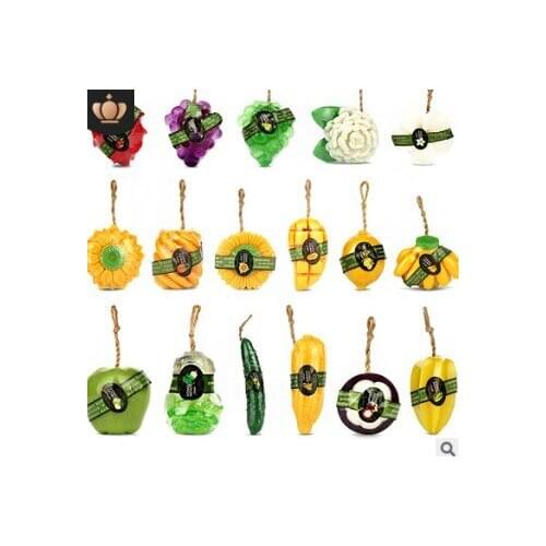 30pcs/lot Multi Thailands Fruit Hand-washing Soap Natural Handmade Moisturize Soap Essential Oil soap Bath Supplies HA459