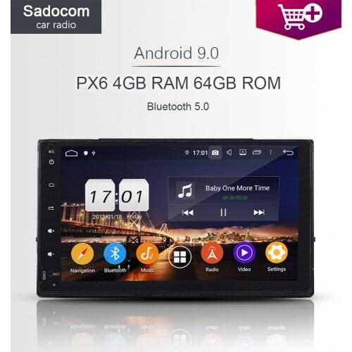 PX6 9" DSP 2 din Android 10.0 4GB+64GB+8core Car multimedia Player RDS RADIO GPS Glonass car radio For Toyota Corolla 2016 2017