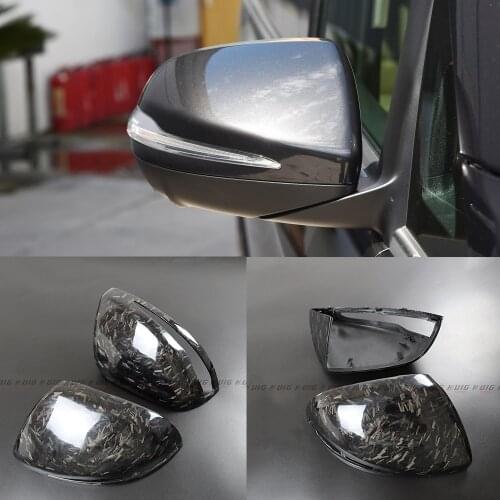 Car Real Forged Carbon Fiber mirror cover car rearview side mirror caps For Mercedes Benz W447 V Class V250 V260 V220 2014-2020