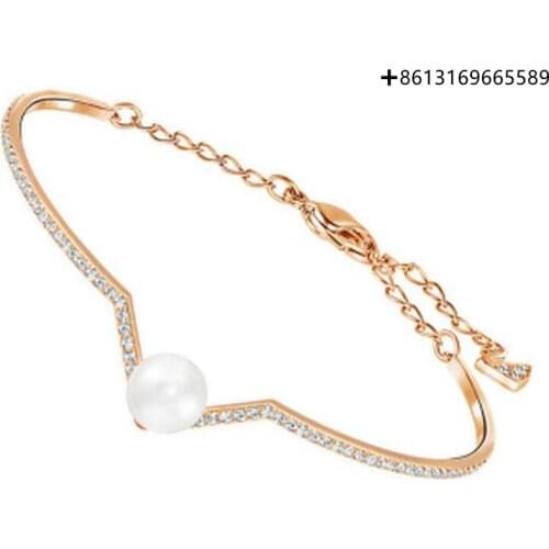 HERO Original Copy High Quality 1:1 SWA Love Pearl Plated Rose Gold Bracelet With Logo Envelope