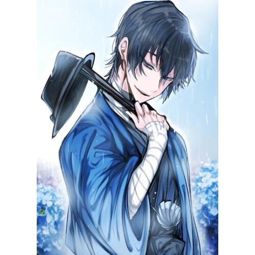 Bungou Stray Dogs Anime Poster Silk Fabric Wall Art Poster Print Painting Nature Decoration Pictures Modern Home Decor Poster