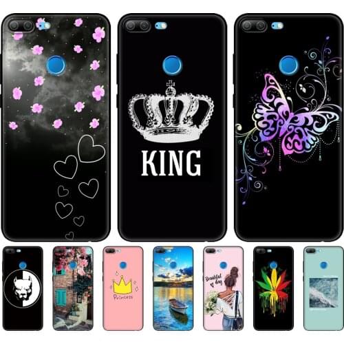 For honor 9 lite case soft tpu silicon back phone cover for Huawei honor 9 lite case protective coque black tpu case