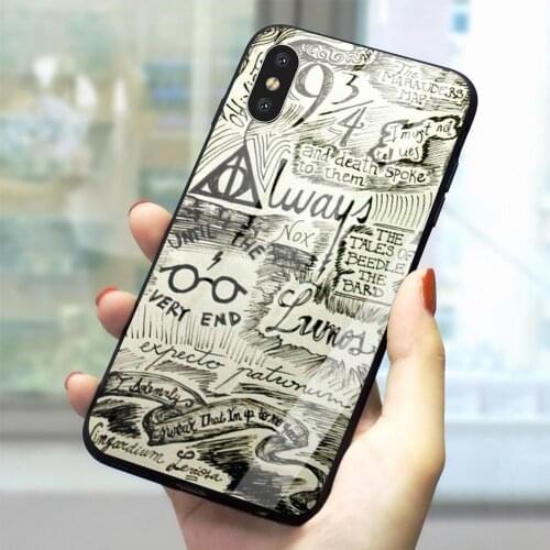 Deathly Hallows Phone Case for iPhone 5 5S SE Cover Xs Max XR X 6 6S 7 8 Plus Tempered Glass 11 pro
