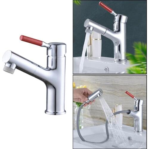 Deluxe Sink Pull Out Tap Basin Mixer Taps Faucet Hair Washing Sprayer Spout Tap
