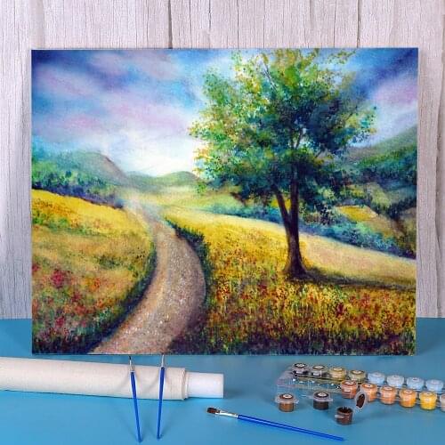 Natural Scenery Der DIY Painting By Numbers Set Acrylic Paints 50*70 Boards By Numbers Home Decoration Crafts For Handiwork