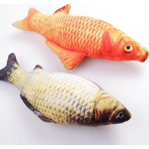 30cm Pet Cat Favor Fish Dog Toy plush Stuffed Fish Fish Shape Cat Toys catnip The Simulation FishToy Catnip Toy Pillow Doll