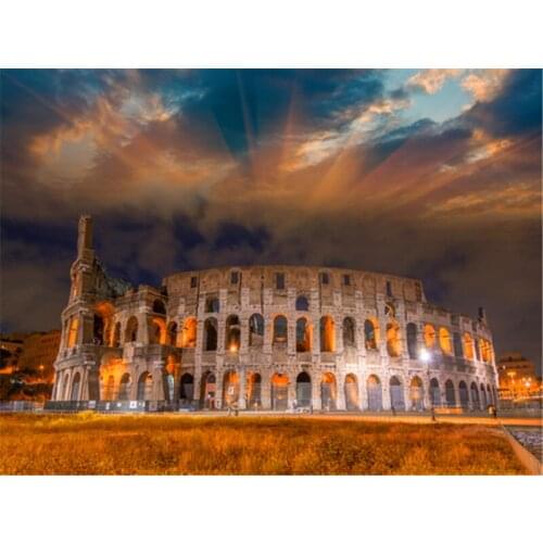 Classic Roman Arena Photography Backdrops Sky Cloud Photo Background Custom Made for Wedding Photos Newborn Baby Photo Props