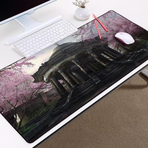 Mairuige European Style Architectural Landscape Scenery Table Mats Mousepad Large Size Wear Soft Rubber Mats Comfortable Mats